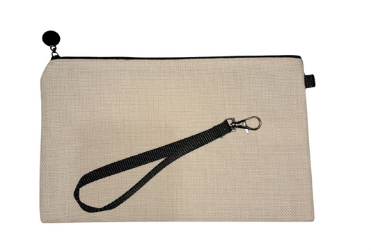 Canvas Bag with zip and Wristband